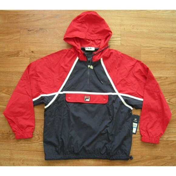 New W/ Tag Fila 1/4 Zip Astor Pullover Hoodie Jacket Sz XL (Retail $85) - Picture 1 of 7